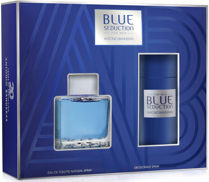Blue Seduction Antonio Banderas - Zestaw (edt 100 ml + deo 150 ml) — Zdjęcie N1