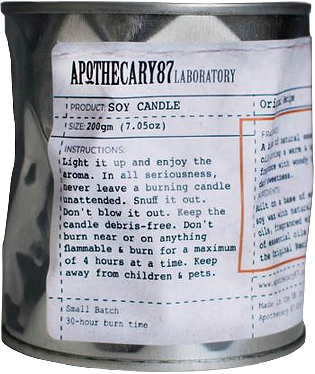 Świeca sojowa na bazie naturalnych olejów - Apothecary 87 Soy Candle Original Recipe — Zdjęcie N1
