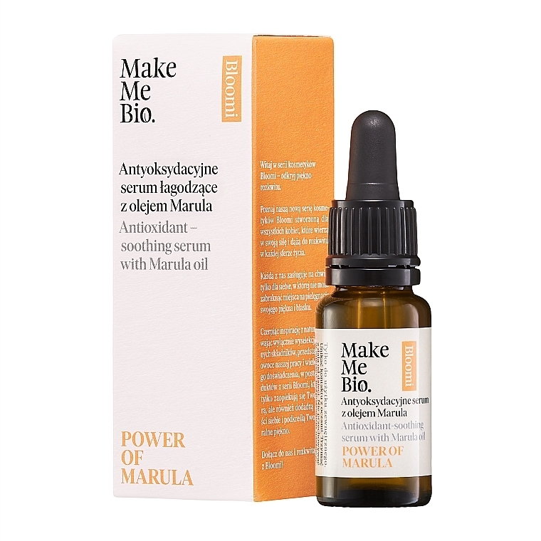 Przeciwutleniające serum łagodzące z olejkiem marula - Make Me Bio Power of Marula — Zdjęcie N1