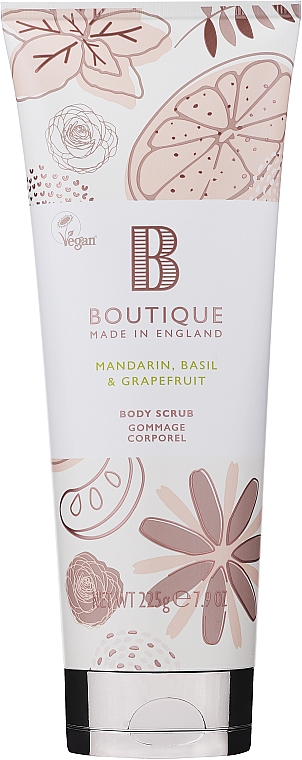 Peeling do ciała - Grace Cole Boutique Mandarin, Basil & Grapefruit Body Scrub — Zdjęcie N1