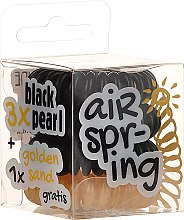 Kup Gumki do włosów, czarne + beżowe, 4 szt. - Hair Springs
