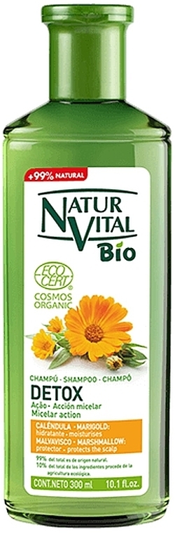 Szampon do włosów łamliwych Nagietek - Natur Vital Bio Detox Shampoo — Zdjęcie N1