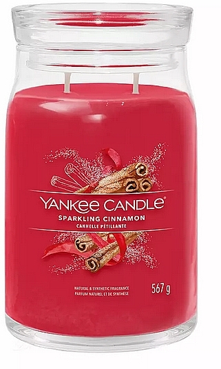 Świeca zapachowa - Yankee Candle Sparkling Cinnamon Scented Candle — Zdjęcie N1