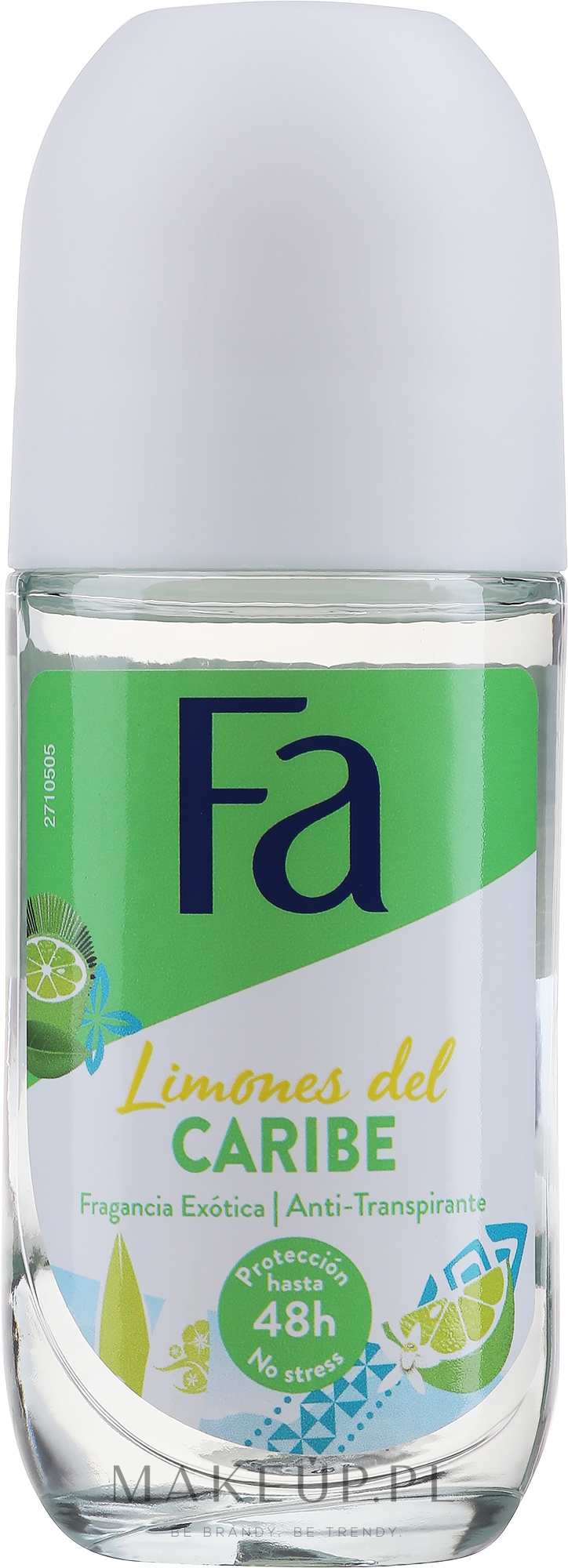 Antyperspirant w kulce - Fa Caribbean Lemon Deodorant — Zdjęcie 50 ml