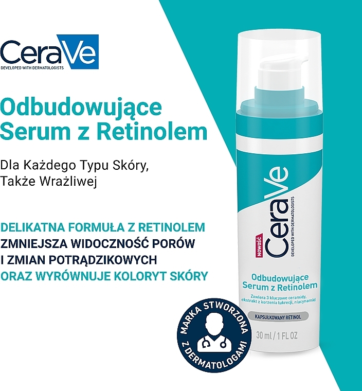 Odbudowujące serum z retinolem - CeraVe — Zdjęcie N4