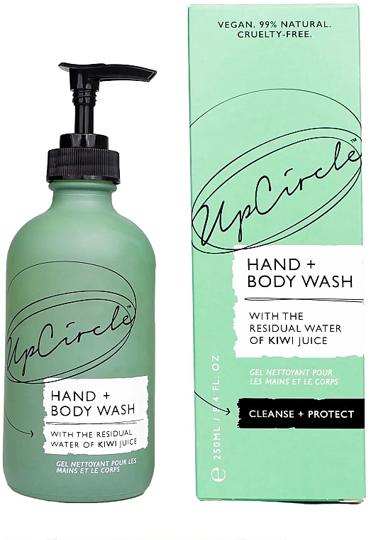 PRZECENA! Żel do mycia rąk i ciała z wodą z kiwi - UpCircle Hand + Body Wash With Kiwi Water * — Zdjęcie N1