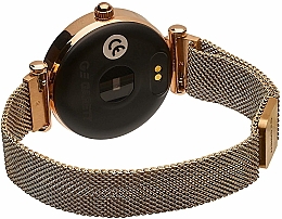 Smartwatch damski, złoty, stalowy - Garett Smartwatch Women Lisa Gold Steel — Zdjęcie N4