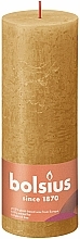 Kup Świeca cylindryczna, miodowo-żółta, 190/68 mm - Bolsius Candle Rustic Shine