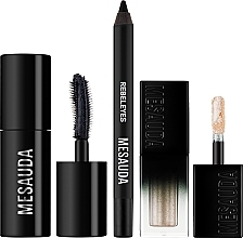 Zestaw - Mesauda Milano Kit Eye-Xlusive (mascara/9ml + e/pencil/0.8g + eyeshadow/3g) — Zdjęcie N3