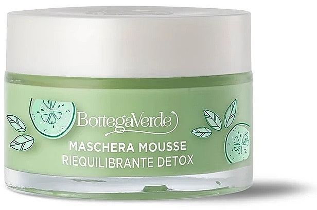 Maseczka w musie do twarzy - Bottega Verde Beauty Extracts Cucumber Juice & Matcha Tea Mousse Mask — Zdjęcie N1