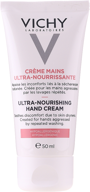 Silnie nawilżąjący krem do rąk do skóry suchej i podrażnionej - Vichy Ultra-Nourishing Hand Cream