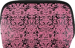 Kup Kosmetyczka 32x12x21,5 cm, czarna z różowym wzorem - Titania Cosmetic Bag Black & Pink
