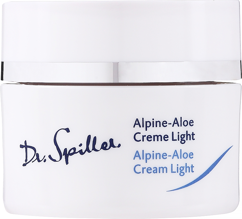 Nawilżający krem do twarzy z aloesem alpejskim - Dr. Spiller Alpine-Aloe Cream Light — Zdjęcie N2