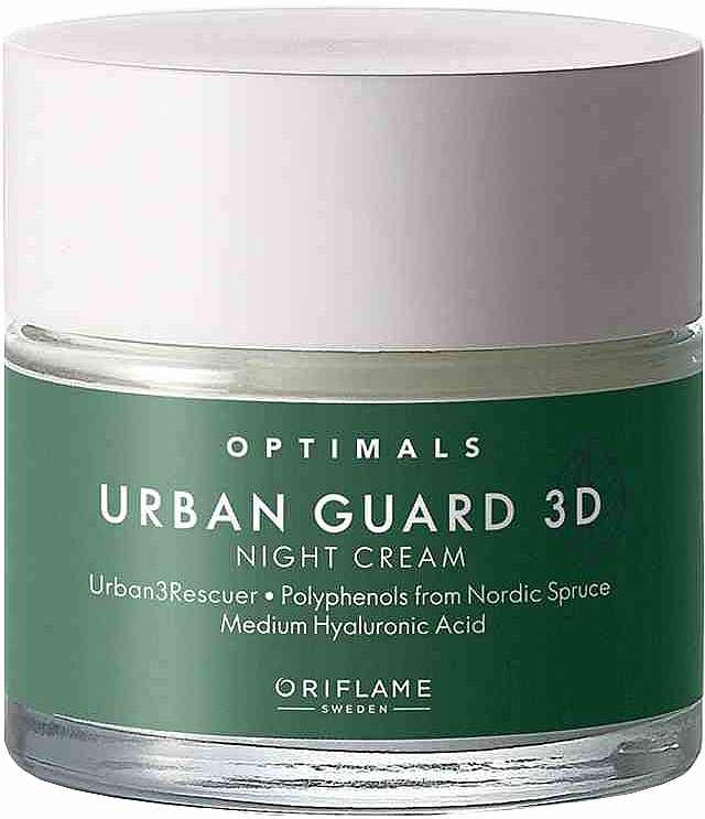 Krem ochronny na noc - Oriflame Optimals Urban Guard 3D — Zdjęcie N1