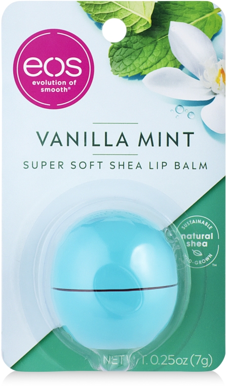 Balsam do ust Wanilia i mięta - EOS Visibly Soft Lip Balm Vanilla Mint — Zdjęcie N1