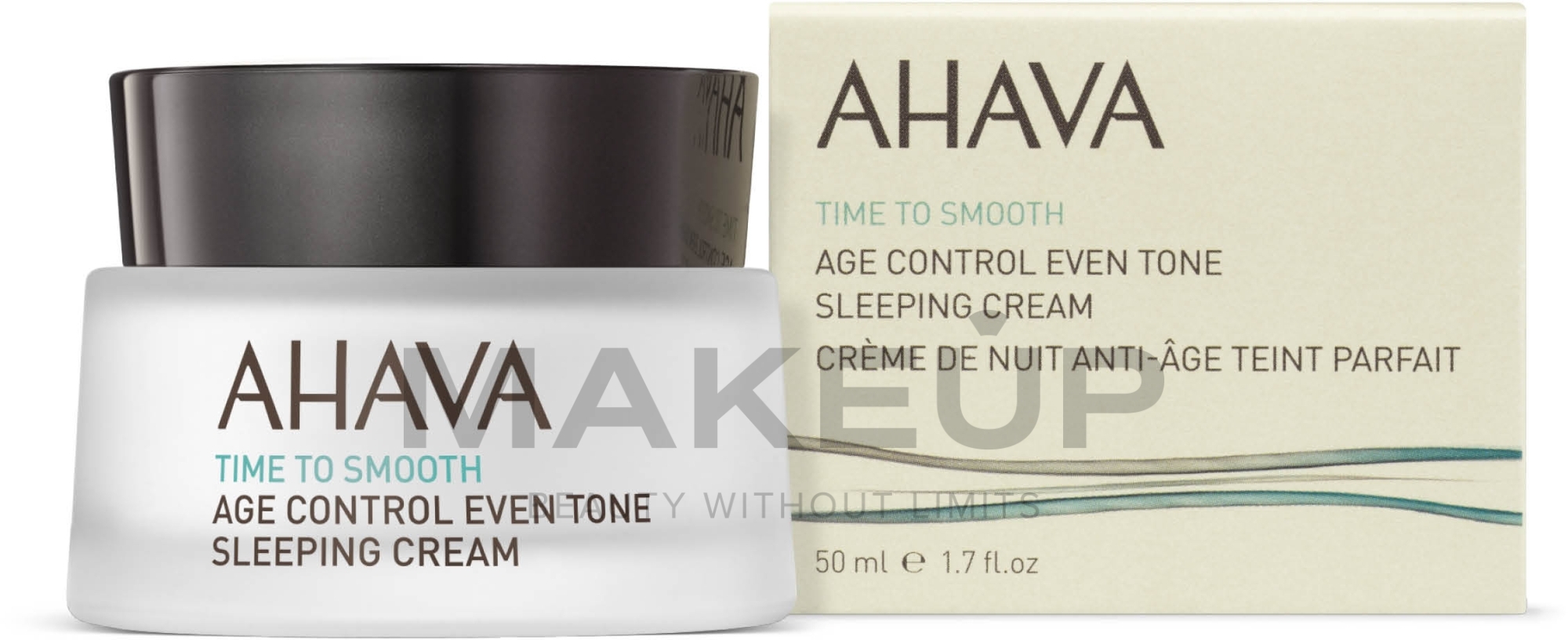 Wygładzający krem na noc korygujący ton skóry - Ahava Age Control Even Tone Sleeping Cream — Zdjęcie 50 ml