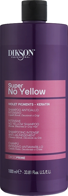 Szampon neutralizujący żółty odcień - Dikson Super No-Yellow Shampoo — Zdjęcie N2