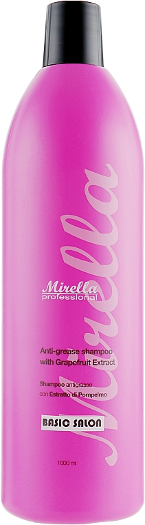 Szampon z ekstraktem z grejpfruta do włosów przetłuszczających się - Mirella Basic Salon Shampoo — Zdjęcie N3