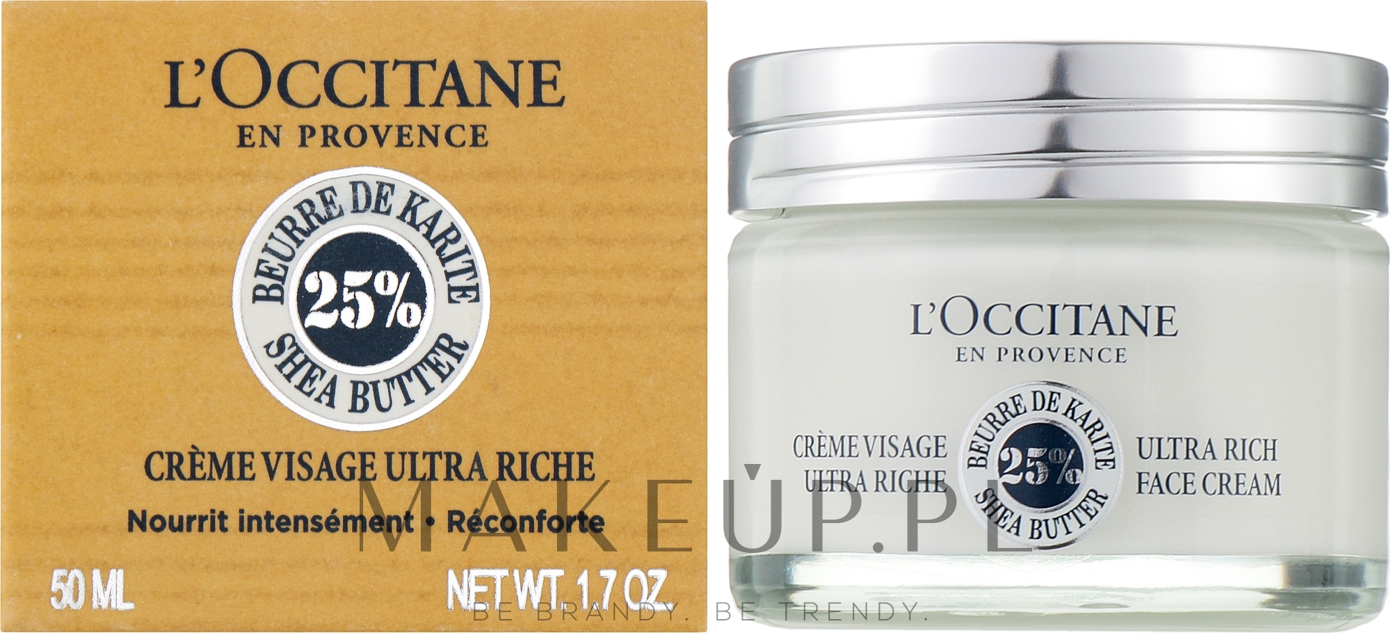 Lekki kojący krem do twarzy - L'occitane En Provence Comfort Creme Ultra Rich — Zdjęcie 50 ml