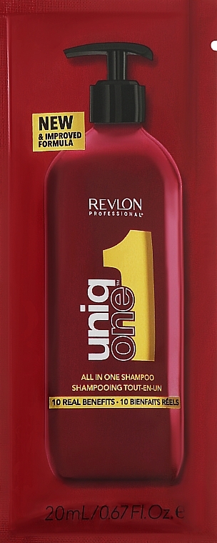 Odżywczy szampon do włosów i skóry głowy, z pompką - Revlon Professional Uniq One Shampoo — Zdjęcie N1