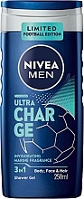 Kup Żel pod prysznic 3 w 1 do ciała, twarzy i włosów - Nivea Men Ultra Charge Limited Football Edition