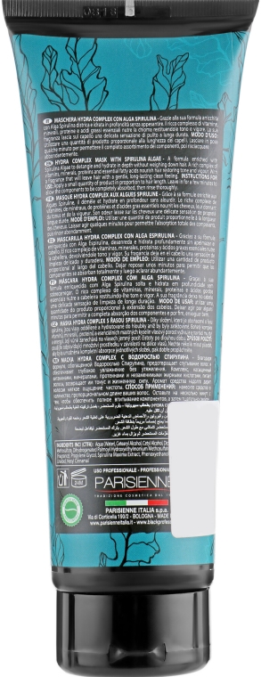 Nawilżająca maska do włosów ze spiruliną - Black Professional Line Turquoise Hydra Complex Mask — Zdjęcie N2