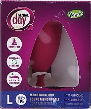 PRZECENA! Kubeczek menstruacyjny, rozmiar L - Genial Day Menstrual Cup Large * — Zdjęcie N6