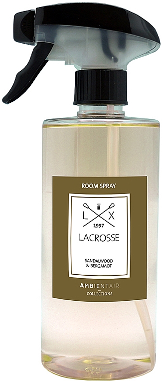 Zapach do wnętrz w sprayu - Ambientair Lacrosse Sandalwood & Bergamot Room Spray — Zdjęcie N1