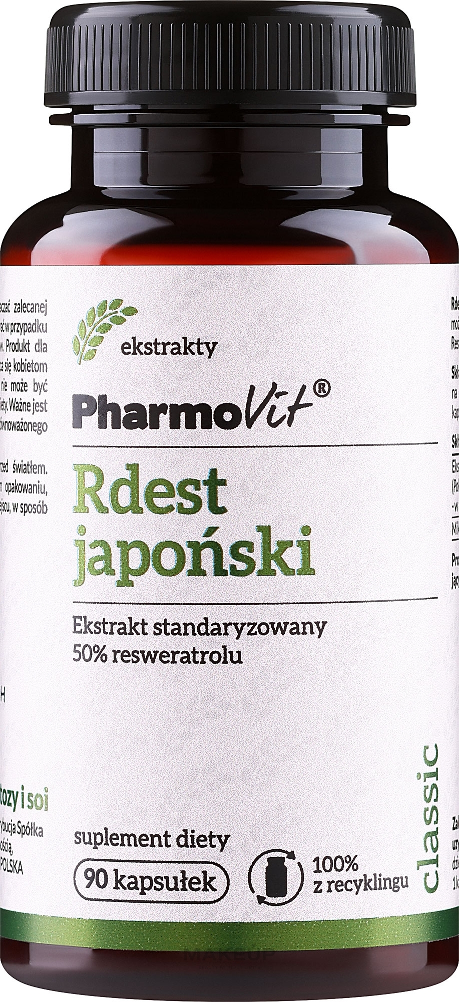 Suplement diety Rdest japoński - Pharmovit — Zdjęcie 90 szt.