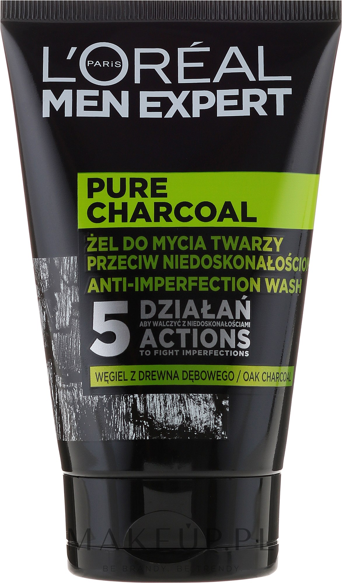 Żel do mycia twarzy przeciw niedoskonałościom dla mężczyzn - L'Oreal Paris Men Expert Pure Charcoal Anti-Perfection Wash — Zdjęcie 100 ml