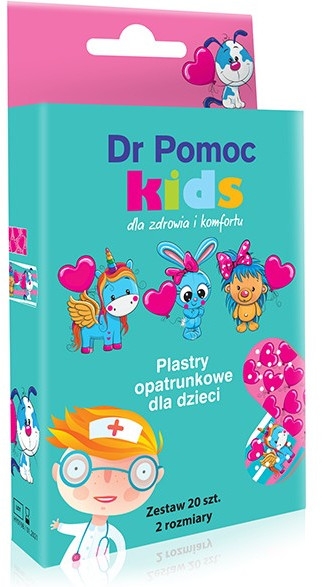 Plastry opatrunkowe dla dzieci - Dr Pomoc Kids Girls Patch — Zdjęcie N1