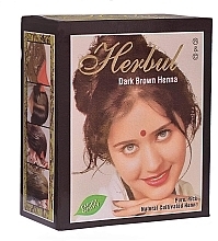 Henna do włosów, ciemnobrązowa - Herbul Dark Brown Henna — Zdjęcie N2