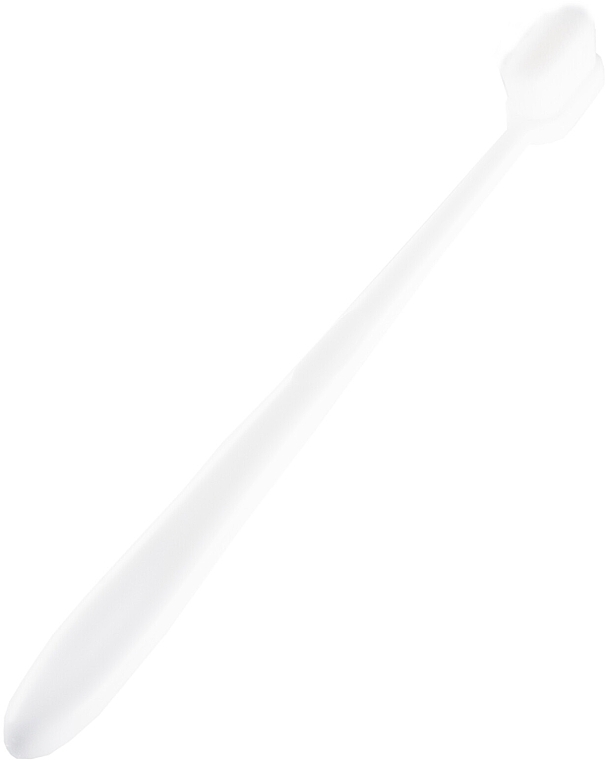 Szczoteczka do zębów z mikrofibry, biała - Kumpan M02 Microfiber Toothbrush  — Zdjęcie N1