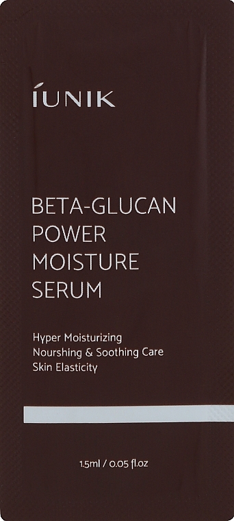 Nawilżające i kojące serum do twarzy - iUNIK Beta-Glucan Power Moisture Serum (próbka) — Zdjęcie N1