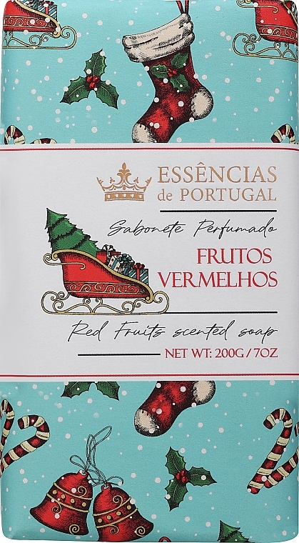 Naturalne mydło w kostce Czerwone owoce - Essencias De Portugal Red Fruits Scented Soap — Zdjęcie N1