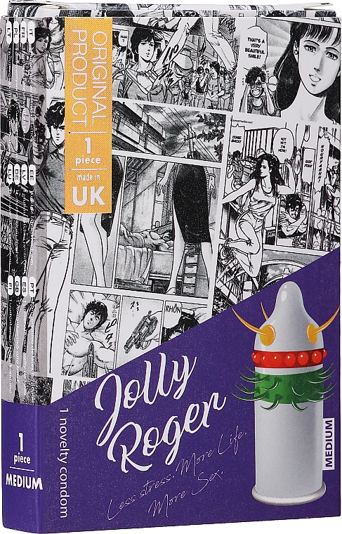Prezerwatywy z wypustkami - Egzo Jolly Roger — Zdjęcie N1