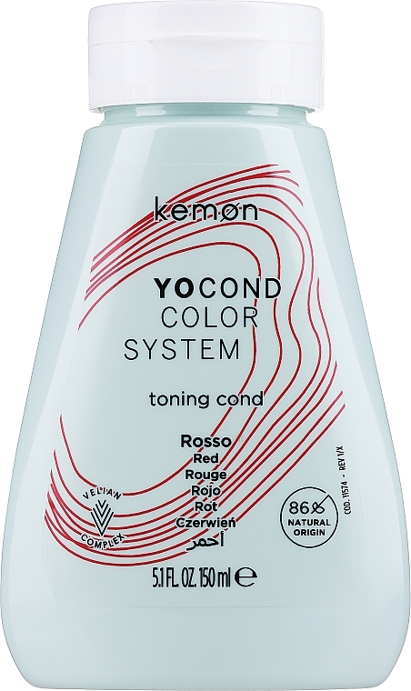Tonująca odżywka do włosów Czerwień - Kemon Yo Cond Color System — Zdjęcie N3