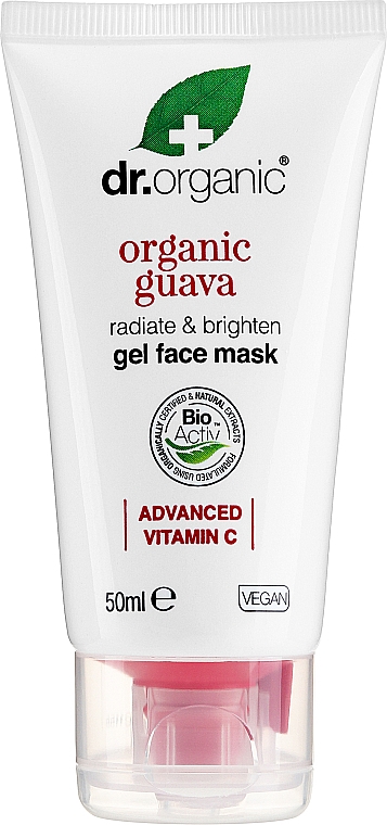 Maseczka do twarzy z organicznym żelem z guawy - Dr Organic Guava Gel Face Mask — Zdjęcie N1