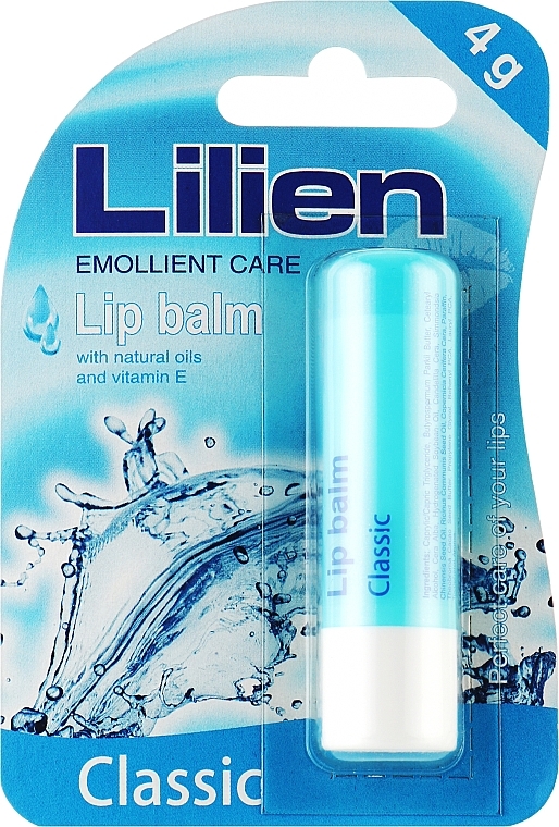 Balsam do ust z naturalnymi olejkami i witaminą E - Lilien Lip Balm Classic — Zdjęcie N1