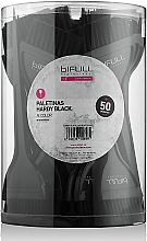 Zestaw pędzli, czarny, 50 szt. - Perfect Beauty Bifull Professional Box 50 Paletinas Hardy Black — Zdjęcie N3