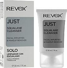 Skwalan oczyszczający do demakijażu twarzy - Revox Just Squalane Cleanser Facial Impurities And Makeup Remover — Zdjęcie N2