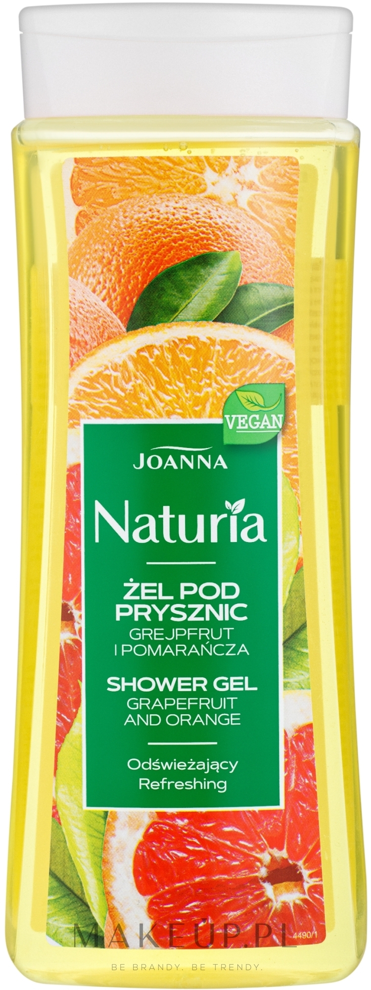 Odświeżający żel pod prysznic Grejpfrut i pomarańcza - Joanna Naturia — Zdjęcie 300 ml