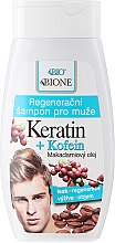 Regenerujący szampon do włosów dla mężczyzn - Bione Cosmetics Keratin + Caffeine Regenerative Shampoo For Men — Zdjęcie N1