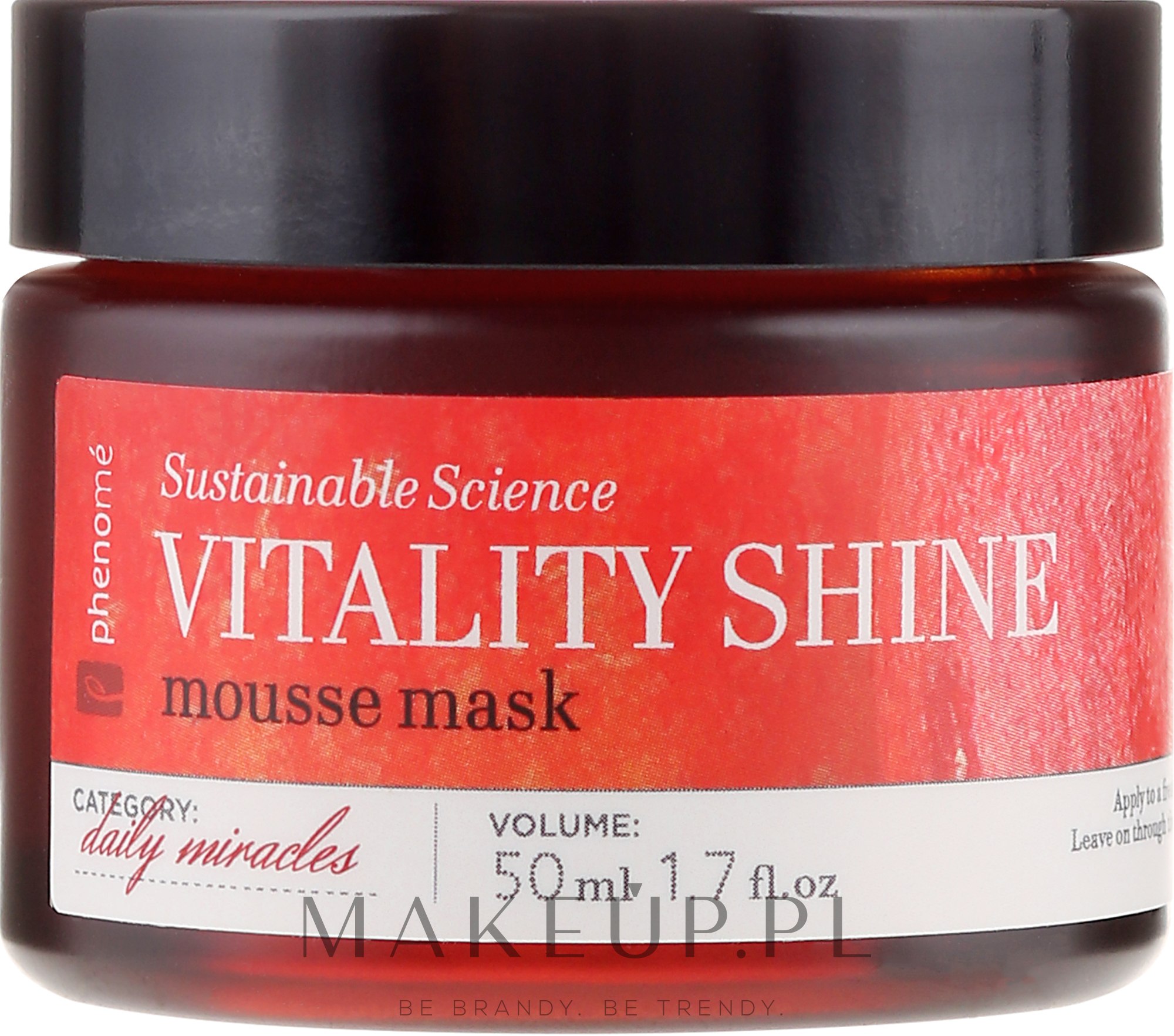 Rozświetlająca maska do twarzy - Phenomé Sustainable Science Vitality Shine — Zdjęcie 50 ml