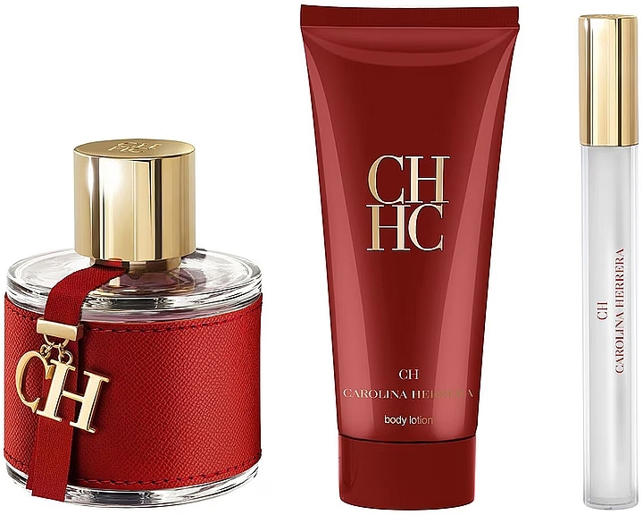 Carolina Herrera CH - Zestaw (edt 100 ml + edt 10 ml + b/lot 100 ml) — Zdjęcie N3