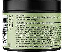 Wzmacniająca maska ​​do włosów Rozmaryn i mięta - Mielle Organics Rosemary Mint Strengthening Hair Mask — Zdjęcie N2