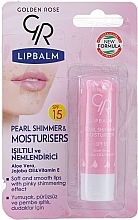 PRZECENA! Balsam do ust - Golden Rose Lip Balm Pearl Shimmer & Moisturizers SPF15 * — Zdjęcie N1