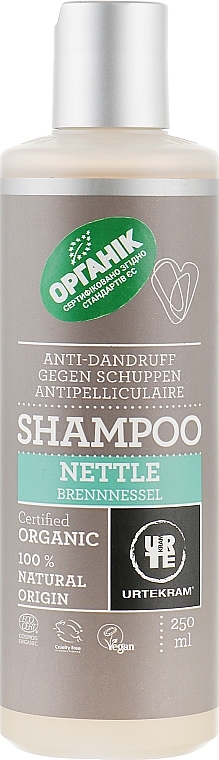 Organiczny szampon przeciwłupieżowy Pokrzywa - Urtekram Nettle Anti-Dandruff Shampoo — Zdjęcie N1