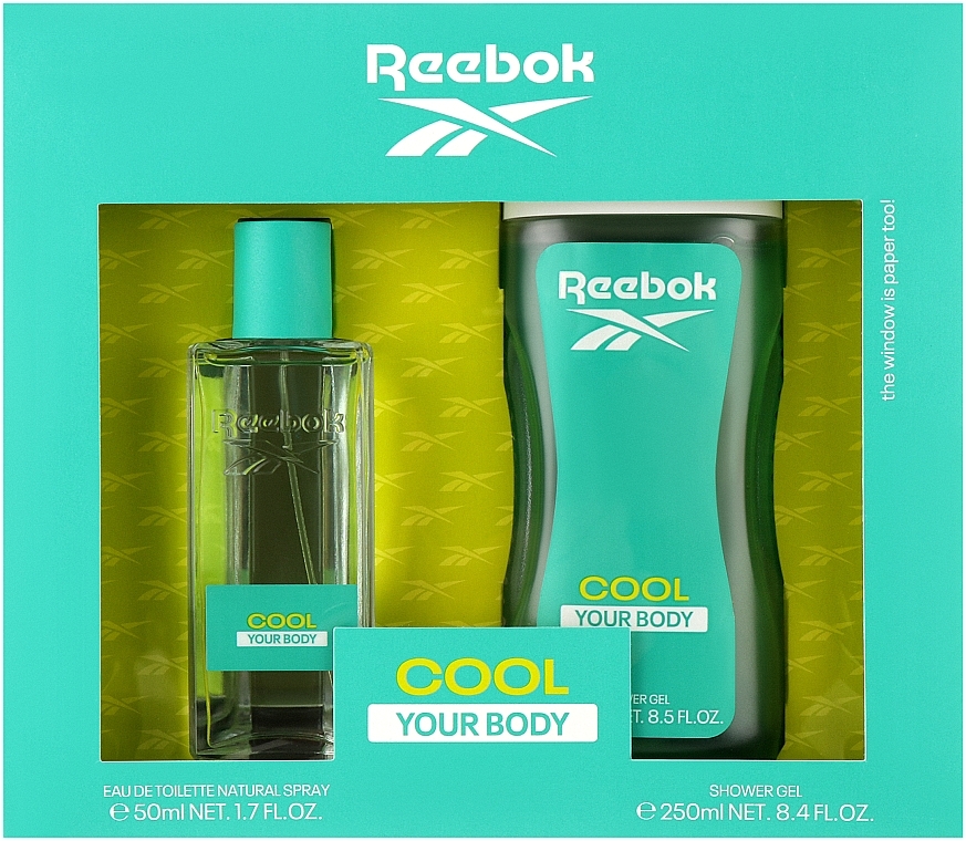 Reebok Cool Your Body Gift Set For Women - Zestaw (edt 50 ml + sh/gel 250 ml) — Zdjęcie N1