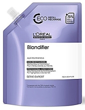 Odżywka-nabłyszczająca do włosów, regenerująca - L'Oreal Professionnel Serie Expert Blondifier Illuminating Conditioner Eco Refill (uzupełnienie) — Zdjęcie N1